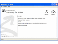 Recovery for Writer screenshot